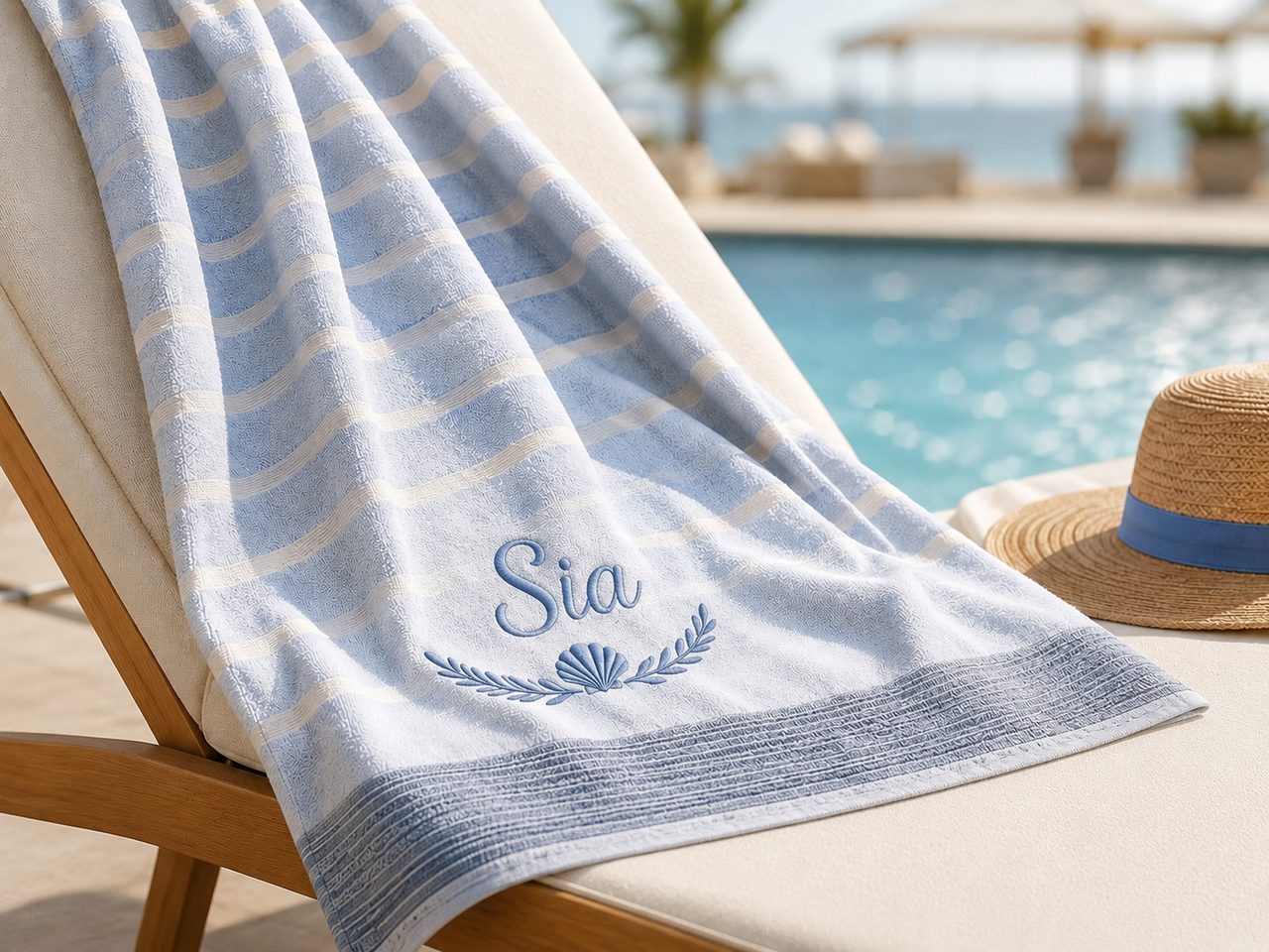Seaside Stripe Beach Towel