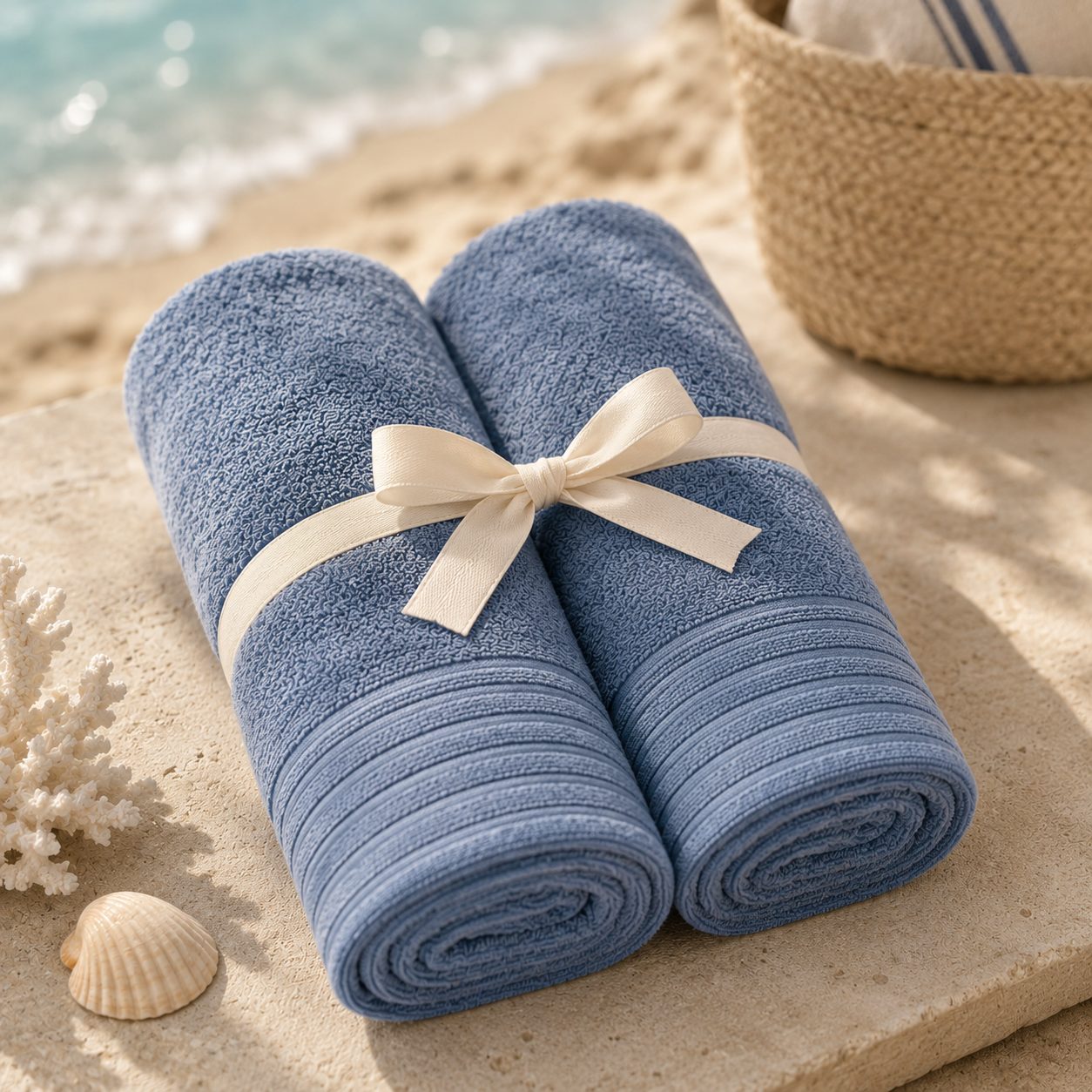 Solid Beach Towel view 3