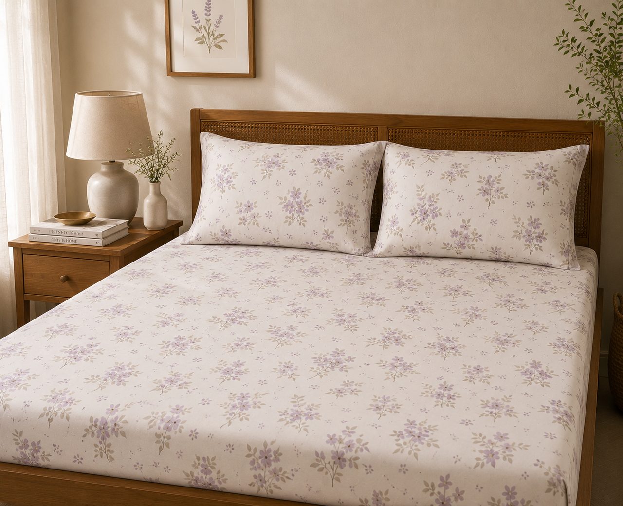 Blue Spring Bedsheet Set – Queen view 4