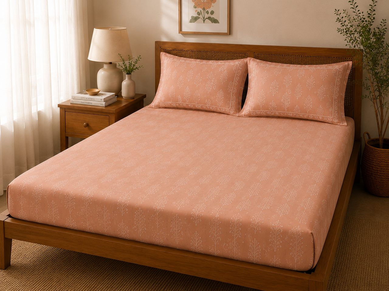 Dahlia Blush Bedsheet Set – King view 7