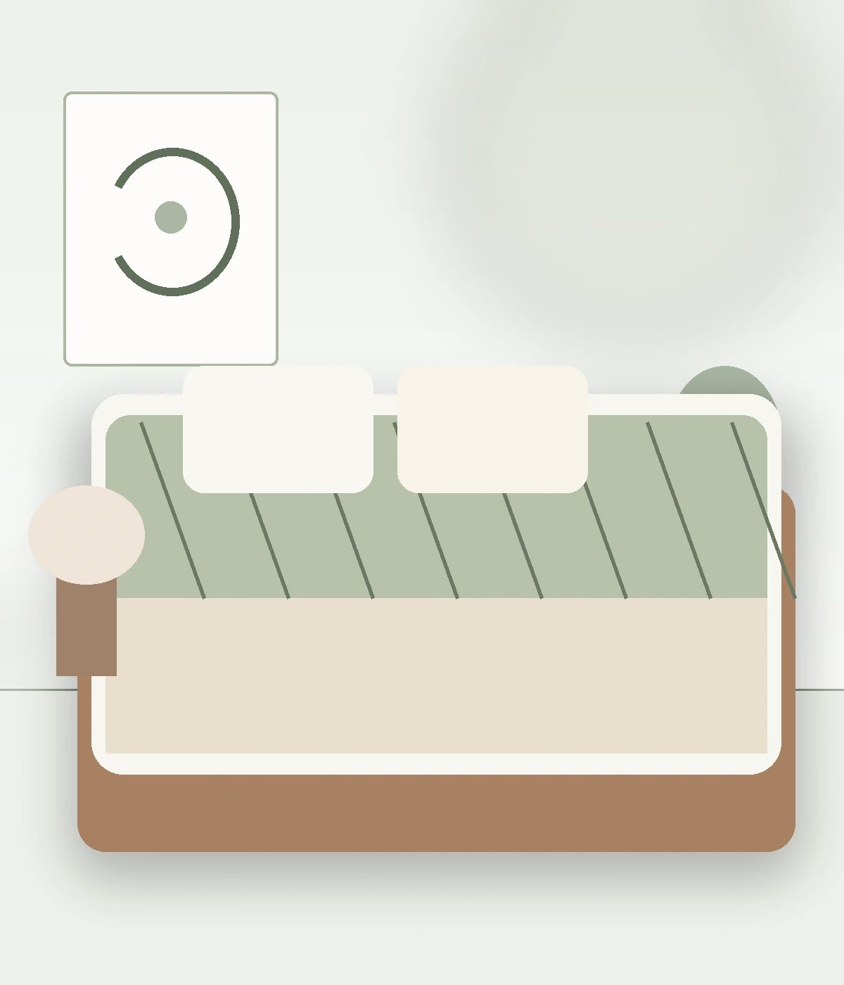 Close-up view of Airy Percale Bedsheet Set – King