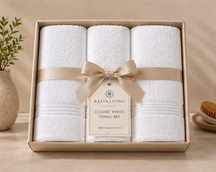Classic White Hotel Towel Set view 3