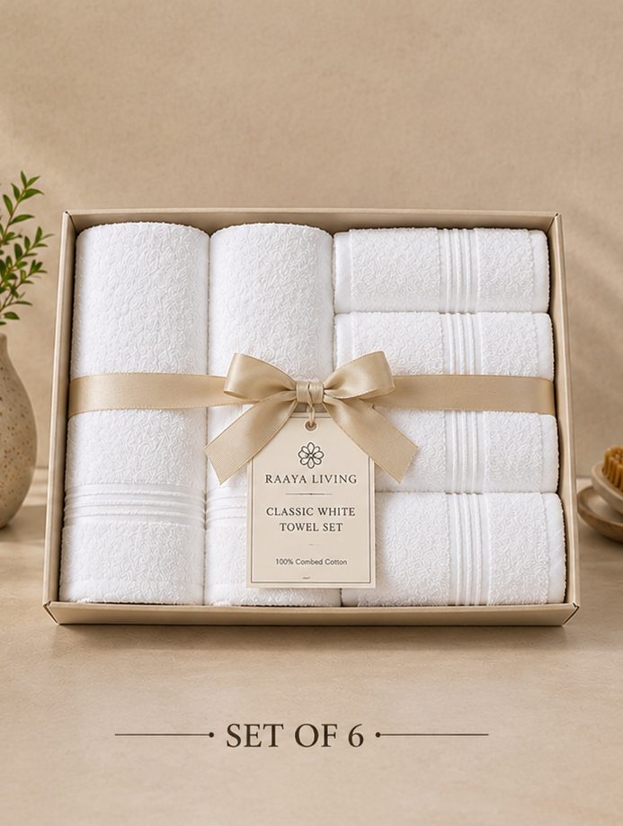 Classic White Hotel Towel Set view 6