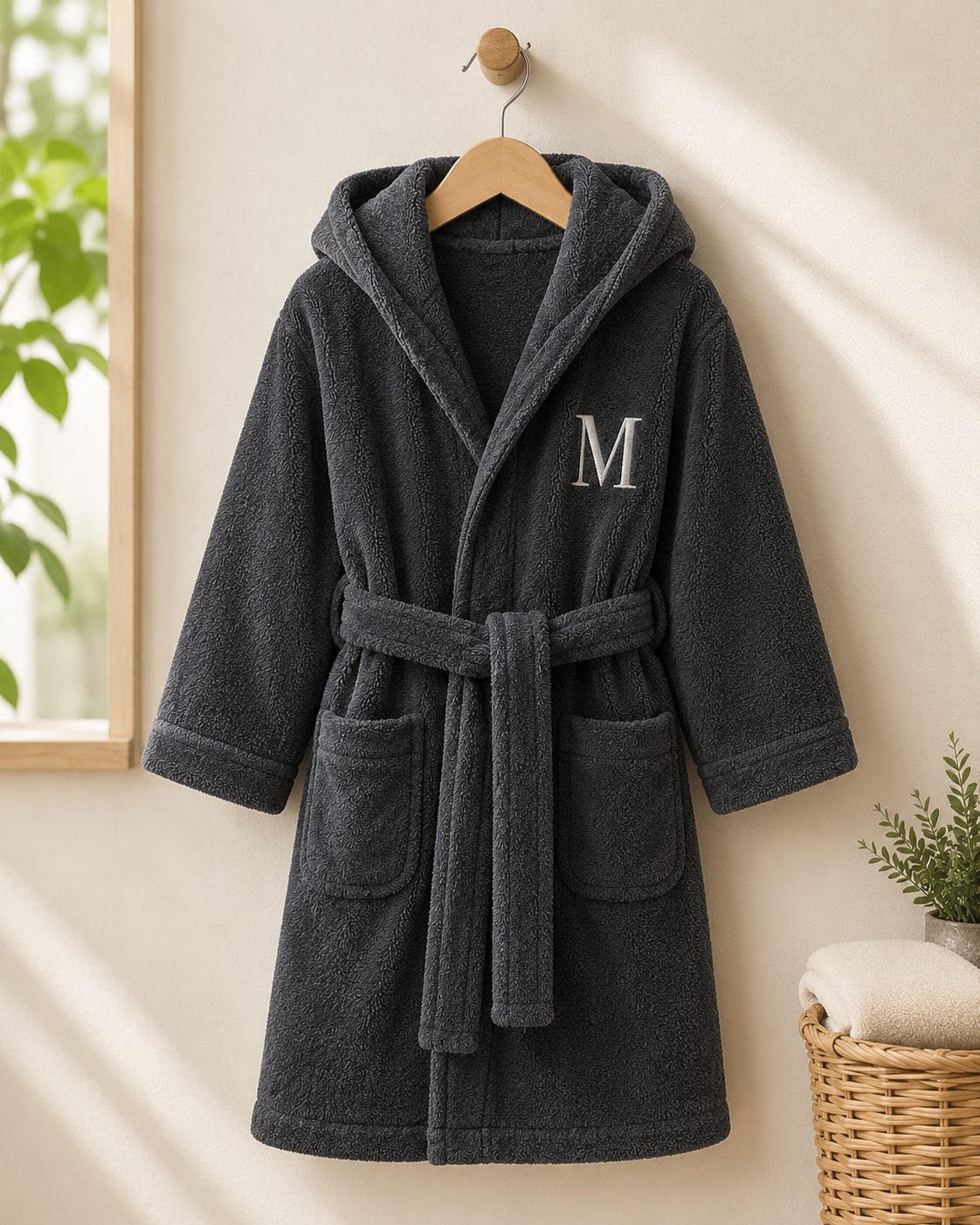Close-up view of Little Raaya Kids Bathrobe