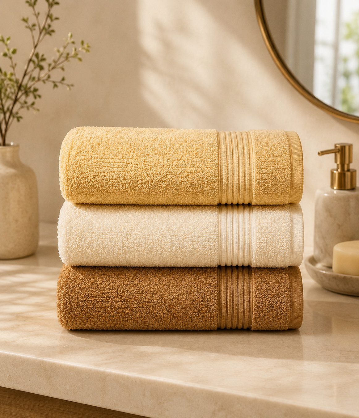 Textured Combed Cotton Bath Towel